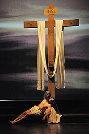Der Leichnam Jesu in Marias Armen - für viele Passionsspiel-Besucher eine der berührendsten Szenen